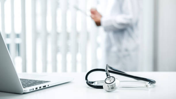 istock Midsection Of Doctor At Clinic 1311785605