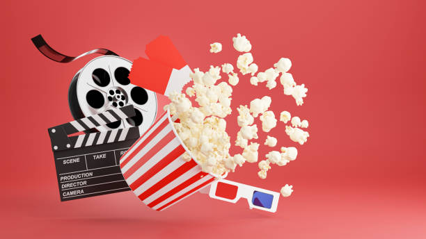 istock 3d render of popcorn with cinema time 1311788499