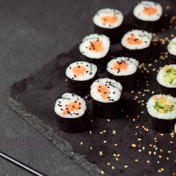 istock California roll and Avocado maki sushi 1311789989