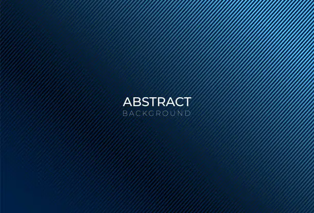 Vector illustration of Abstract dark blue line background in vector format. Simple backdrop design with thin line