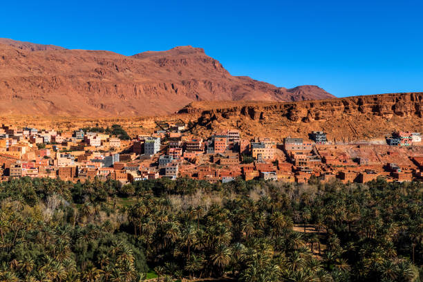 istock Mountain view with oasis in High Atlas, Morocco 1311800050