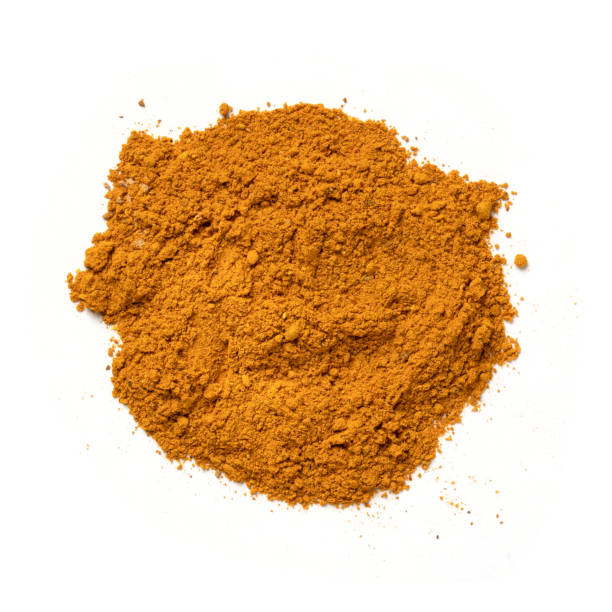 istock Curry Powder – Orange Spice Mix Garam Masala (Coriander, Turmeric, Cumin, Fenugreek, Chili Peppers) – Top View 1311802034