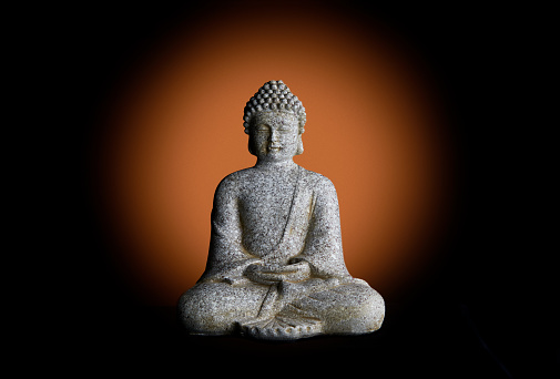 Buddha statuette in meditation