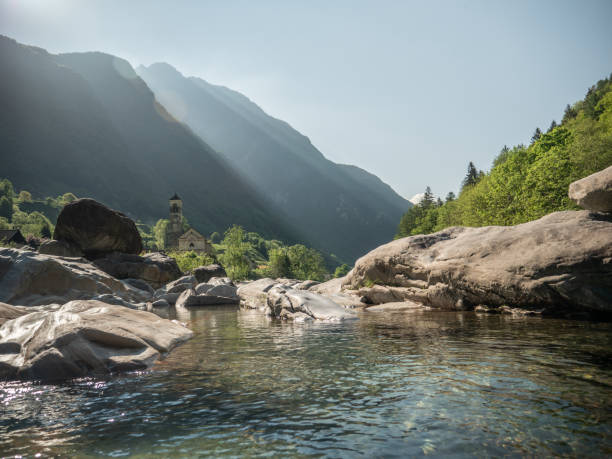 Verzasca valley in Spring, Ticino