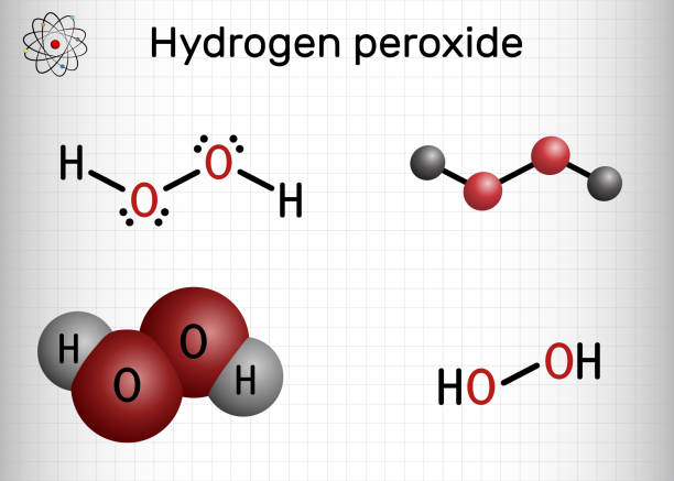 Bentuk H2o2 30+ Hydrogen Peroxide Structural Formula Stock Illustrations, Royalty ...