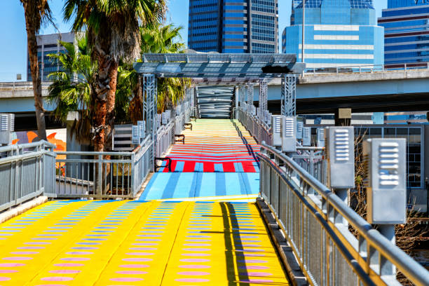 istock Colorful Sidewalk Into Downtown Jacksonville 1311846014