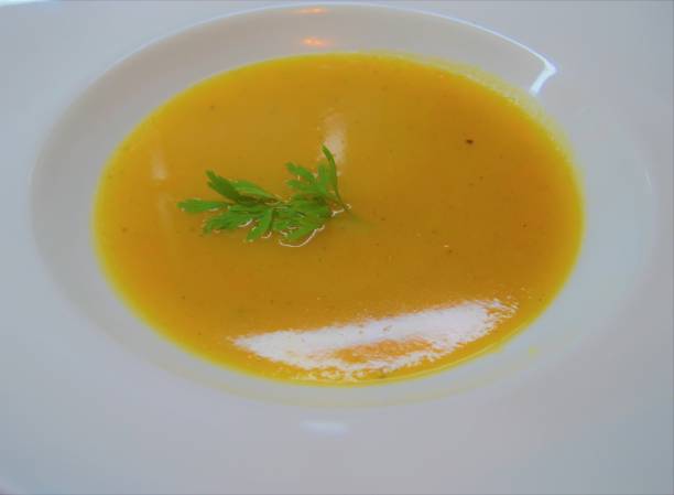 istock Soup in the soup plate close-up 1311846305