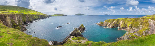 istock Panoramic shot of Dunquin Pier and harbour in Dingle, Wild Atlantic Way 1311851570