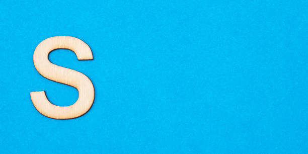 istock Letter S in white color on blue background 1311854158