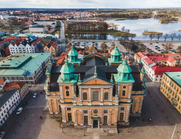 Kalmar Cathedral as seen in Småland, Sweden