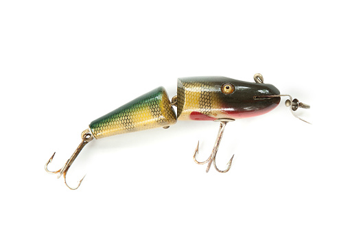 Vintage Fishing Lure Isolated on White