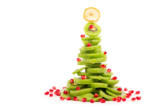 istock Christmas tree fruit salad with kiwi and pomegranate 1311884456