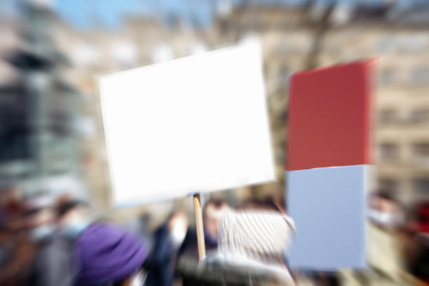 Zweibruecken, Germany - March 20, 2009: Protests against Neo Nazis and right wing extremists