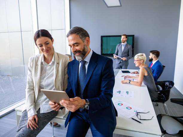 istock Collaboration and analysis by business people working in office 1311910837