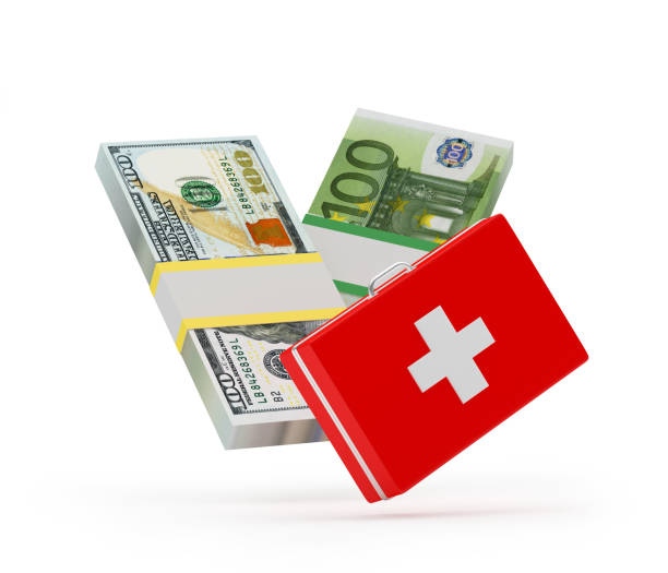 istock First aid kit with dollar and euro banknotes 1311916778