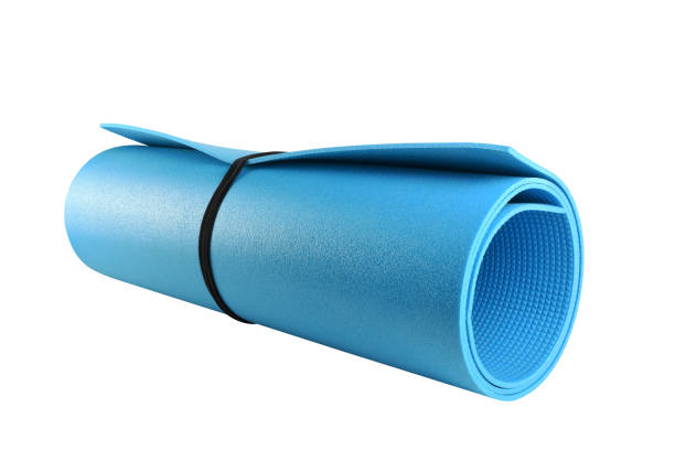 istock Yoga exercise mat on the white background (Clipping Path) 1311917768