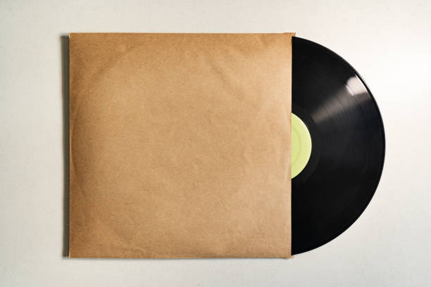 istock Vinyl record in paper sleeve packaging 1311919161