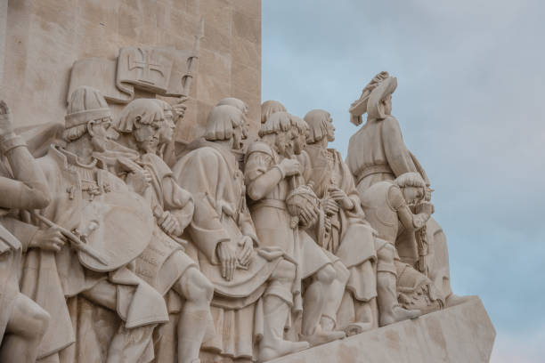 Some images and details of the Monument to the Discoveries.\nThe Padrão dos Descobrimentos in Portuguese , located in Belem on the bank of the Tagus River, was built in 1960, five hundred years after the death of Henry the Navigator, to celebrate the era of discoveries made by Portuguese navigators between the 15th and 16th centuries.
