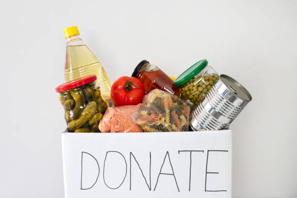 istock Donation box with food. 1311922549