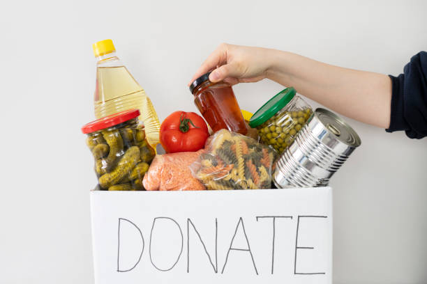istock Donation box with food. 1311922601