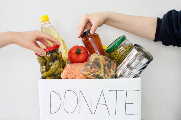 istock Donation box with food. 1311922604