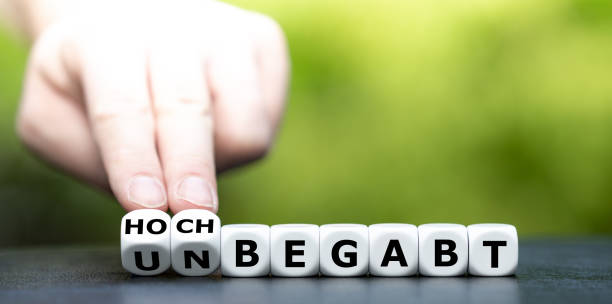 istock Hand turns dice and changes the German expression 