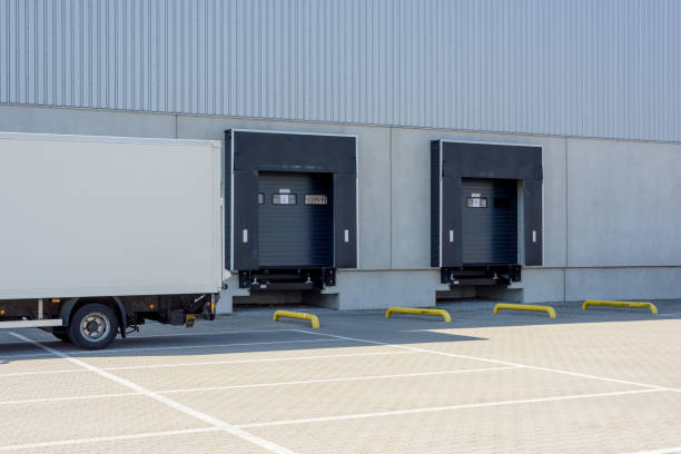 istock truck at loading docks of a warehouse 1311926011