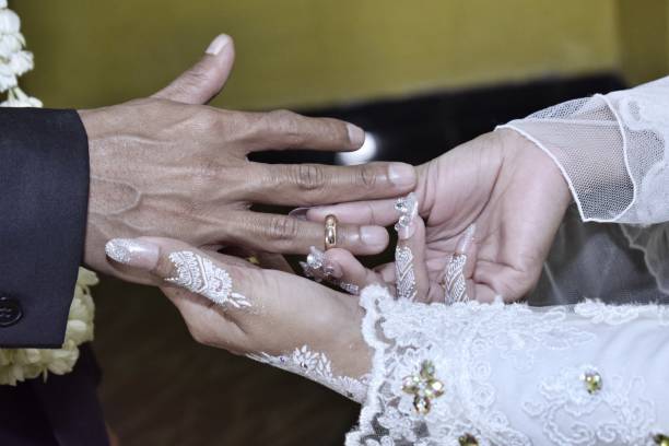 istock Use ring in happy wedding day 1311928766