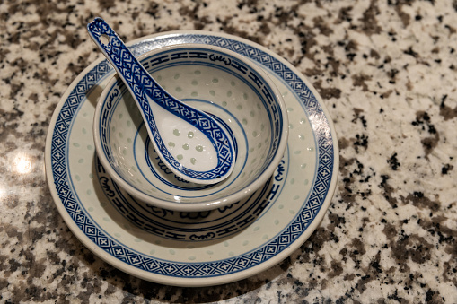 Chinese traditional blue and white porcelain tableware