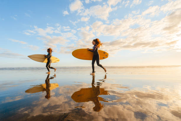 Perfect day for surfing.