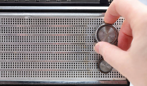 istock Standard photo with volume control in old radio 1311931442