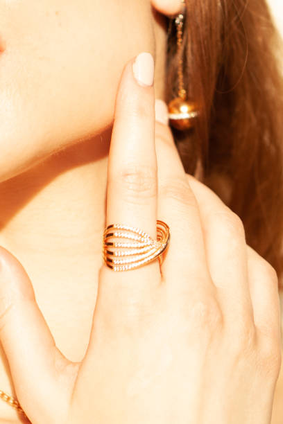istock Beautiful gold jewelry. 1311934811