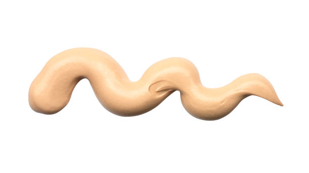 istock Creamy foundation blot on white background. Isolated 1311934853