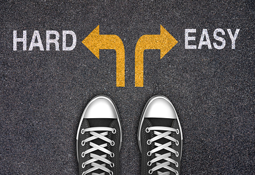 Decision at a crossroad - Hard or Easy