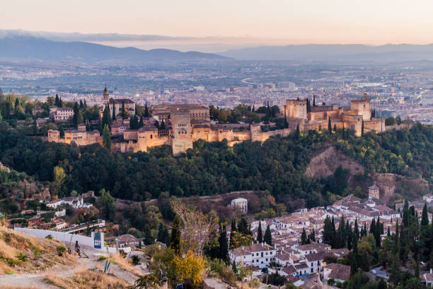 istock Alhambra in Granada during the sunset, Spa 1311951279