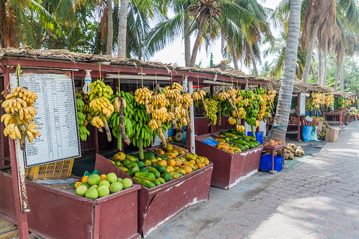 Fruit stalls in Salalah, Oman