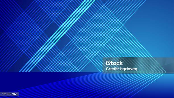 Blue Lines Construct Extended Space Technology Sense Spatial Sense ...