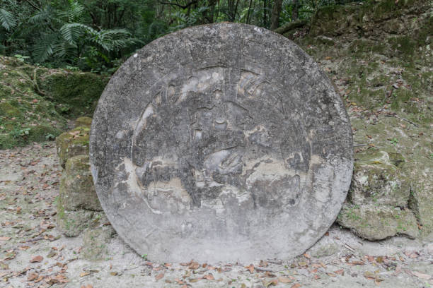 istock Altar at the archaelogical site Tikal, Guatema 1311958412