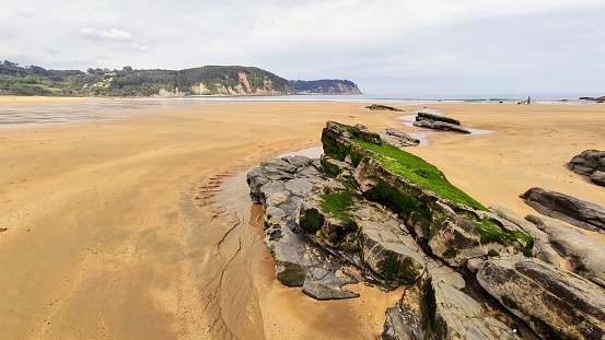 Rodiles beach, Villaviciosa municipality, Asturias, Spain