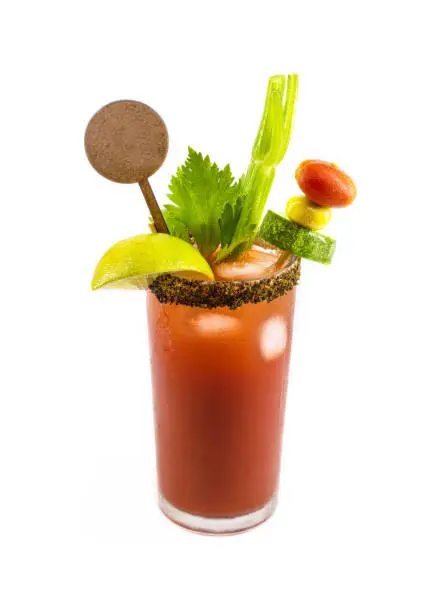 Photo of caesar drink, canada national cocktail, drink made to celebrate Victory Day