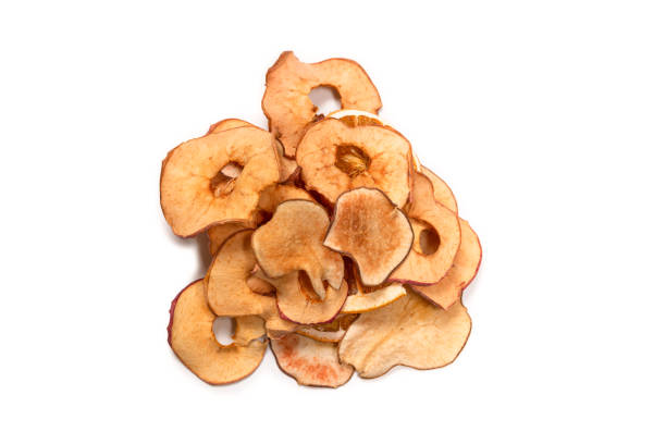 istock Dried fruit isolated on white background. Dried grapefruit, dried apple, dried pear. 1311969405