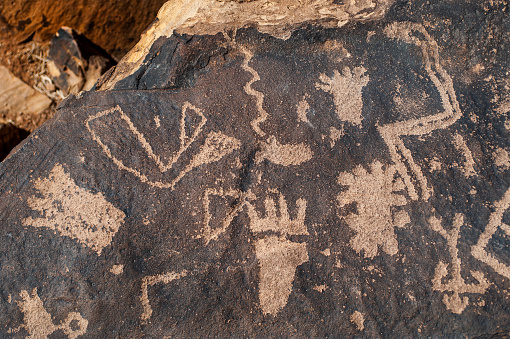 Petroglyphs, Anasazi Reserve, Ivins, Utah.rock art