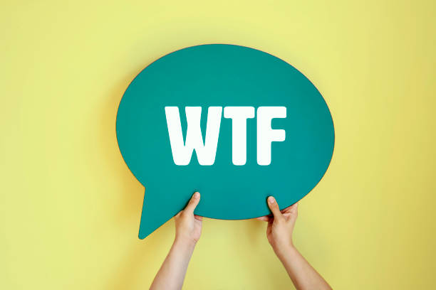 WTF - word from speach bubble WTF - word from speach bubble wtf stock pictures, royalty-free photos & images