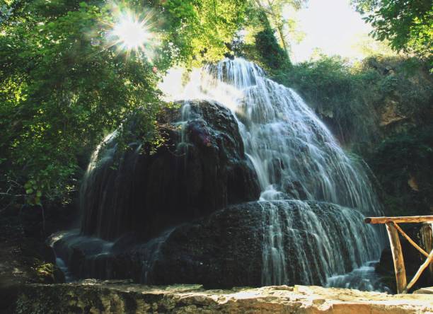 Monasterio de Piedra natural park where there are numerous karstic phenomena generated by the Piedra river.