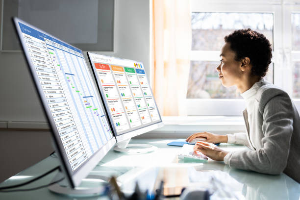 American African Business Schedule Calendar American African Business Schedule Calendar And Agenda scrum stock pictures, royalty-free photos & images