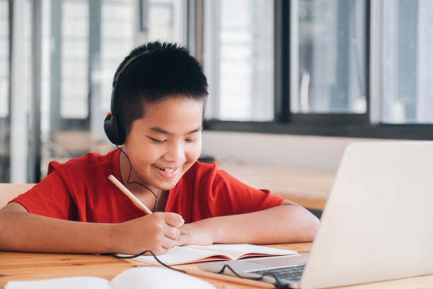istock Online education and self study and homeschooling concept. 1311991472