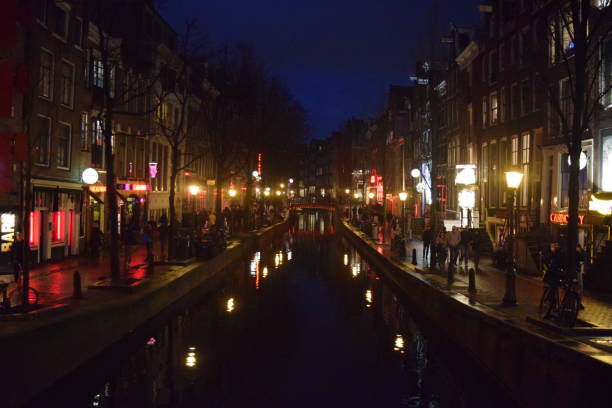 istock Amsterdam at night, Netherlands, Europe. 1311992811