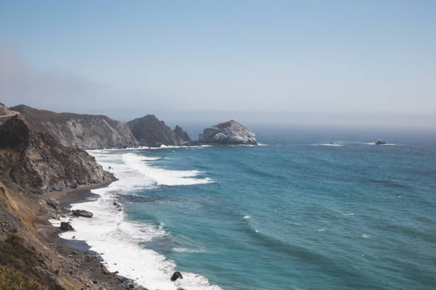 istock Waves washing ashore on coast of Big Sur 1311994041