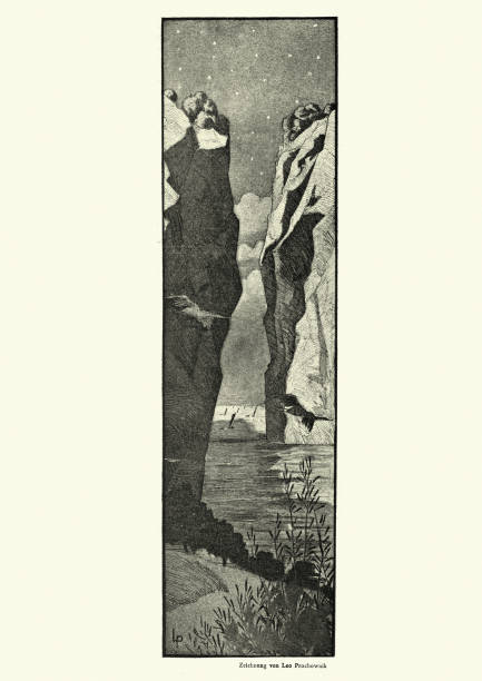 istock River running through ravine, Landscape, Jugendstil , Art Nouveau 1311994127