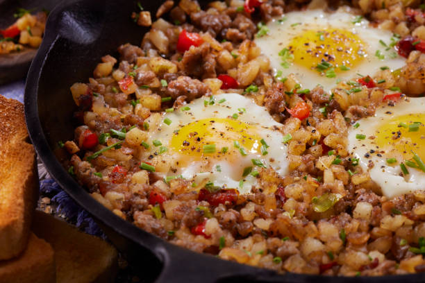 istock Sausage Skillet Scramble with Hash Brown and Eggs 1311994572